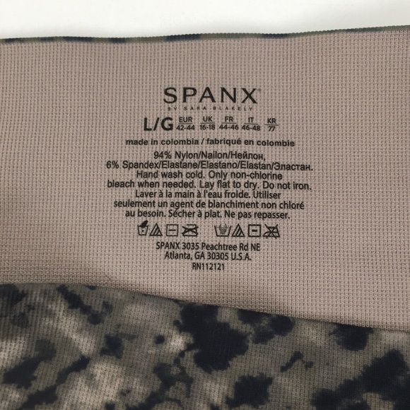 Spanx Capri Leggings Women’s Size Large Gray Acid Wash - Picture 6 of 9